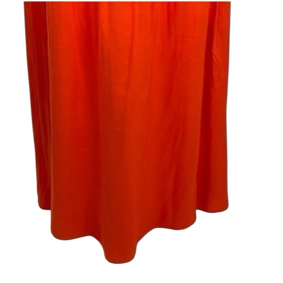 Loft Orange Maxi Skirt Size 10 - Picture 5 of 9